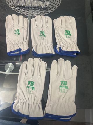 Guantes de trabajo Talla 10 (5 pares) Nuevos