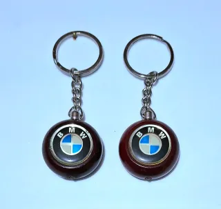 Lote 2 Llaveros BMW amaderado clásico vintage