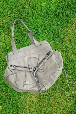 Bolsa Zadig & Voltaire pele bege rosado