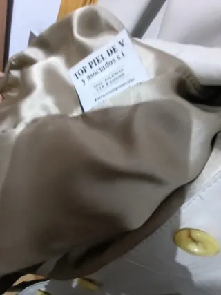 Abrigo de piel blanco