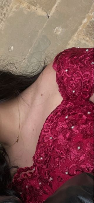 Vestido de 15 años rojo