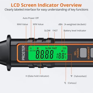 Misuratore Decibel Digitale PROSTER PST291