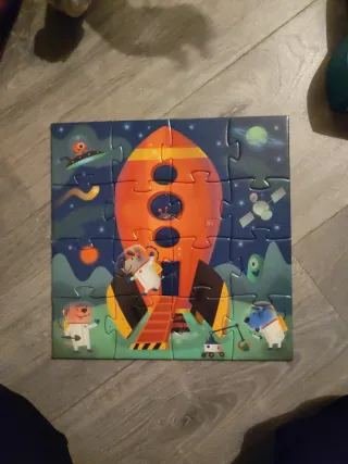 Puzzle Djeco Cohete 16 piezas +3 años