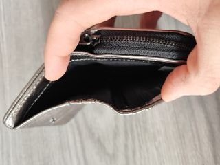 Cartera Stradivarius plateada