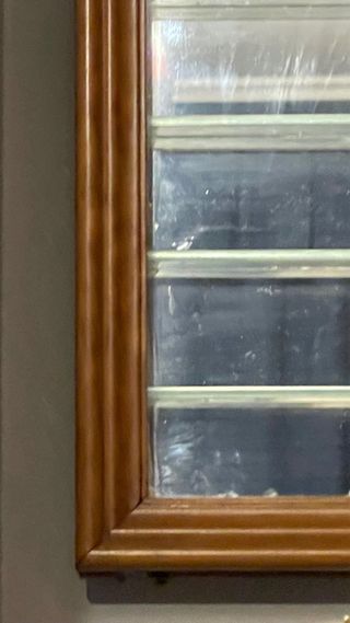 Marco Estantería Madera y Cristal