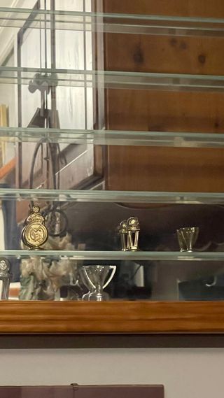 Marco Estantería Madera y Cristal