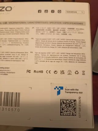 Auriculares Inalámbricos TOZO T10 Negro/Plata