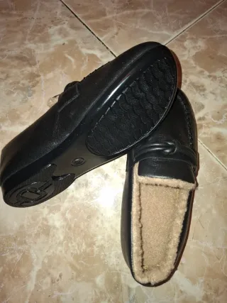 Zapatos de borreguito negros