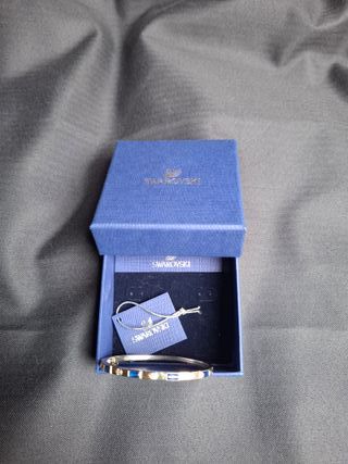 Pulsera Swarovski Azul y Dorada