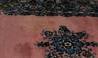 Alfombra Marroquí Lana Rosa Multicolor