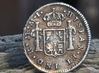Moneda 1/2 Real Carlos III 1778 Lima