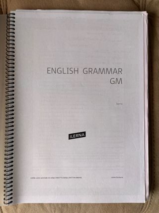 Libro English Grammar Ilerna