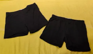 Lote 2 mallas cortas negra T11-12