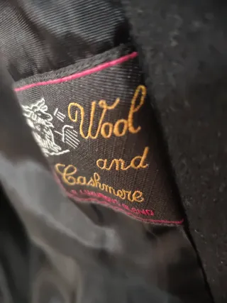 Abrigo largo lana MAZUR negro