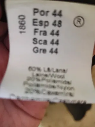 Abrigo largo lana MAZUR negro