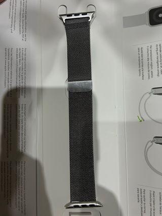 Correa Milanese Loop Apple color titanio Natural