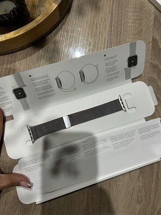 Correa Milanese Loop Apple color titanio Natural