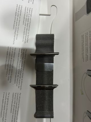 Correa Milanese Loop Apple color titanio Natural