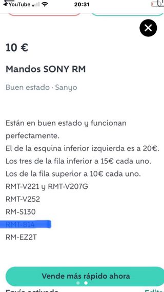 Mandos Sony