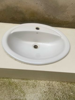 Lavabo con encimera de gresite