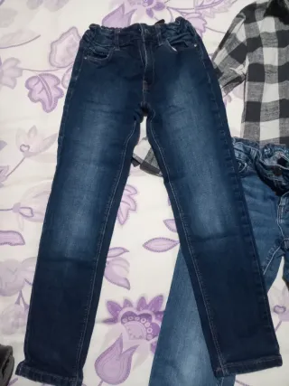 Lote Ropa Niño: Camisa y 3 Pantalones talla 8-9