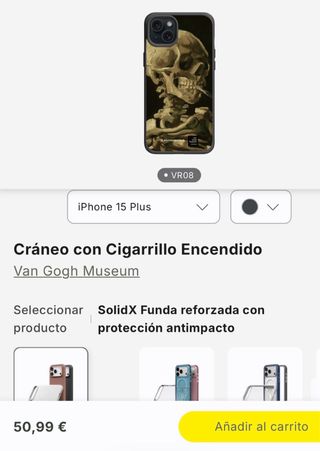 Funda Rhinoshield iPhone 15 Plus, edición Van Gogh