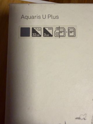 BQ Aquaris U Plus Negro/Gris