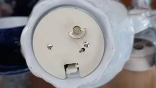 Juego de café de porcelana con música