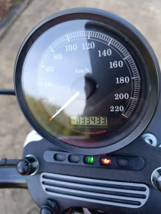 Harley Davidson Naranja Negra