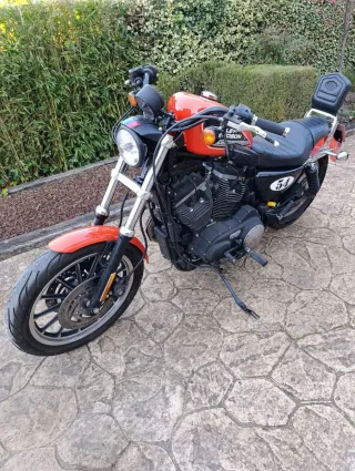 Harley Davidson Naranja Negra