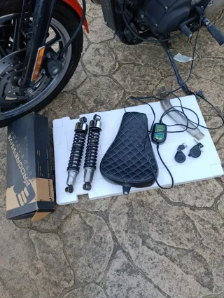 Harley Davidson Naranja Negra