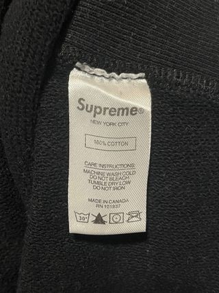 Sudadera Supreme x CDG Negra Talla M