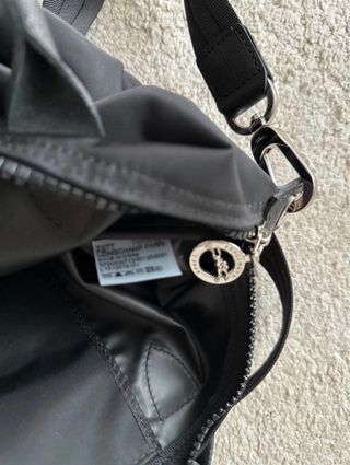 Bolso Longchamp Negro Piel y Nylon