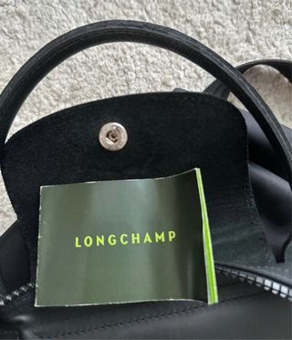 Bolso Longchamp Negro Piel y Nylon