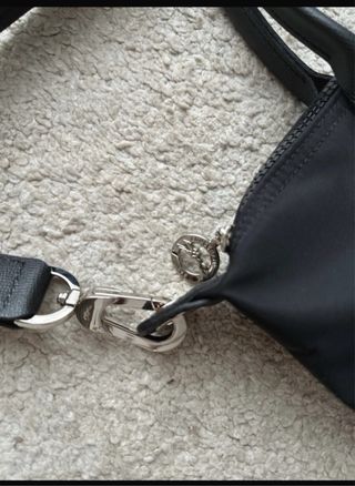 Bolso Longchamp Negro Piel y Nylon