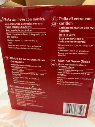 Bola Nieve Musical Navidad Santa Claus