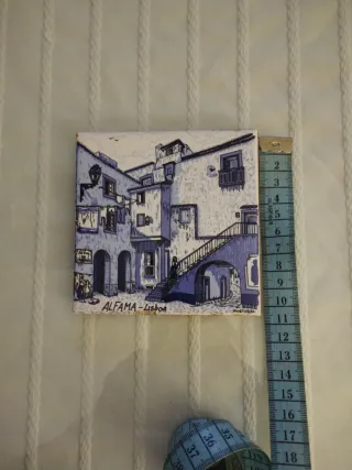 Azulejo Alfama Lisboa Artesanal 11x10.5