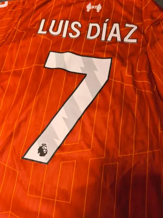 Camiseta Liverpool Luis Díaz 7 Premier League