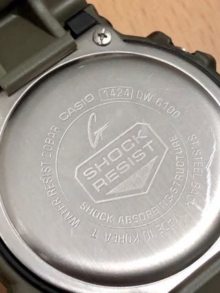 Casio G-Shock DW6100 Thermo Data