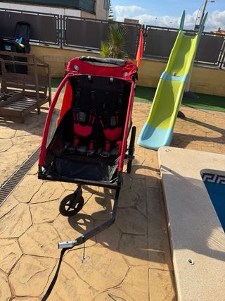 Carro B-Fox para bicicleta para 1 o 2 niños