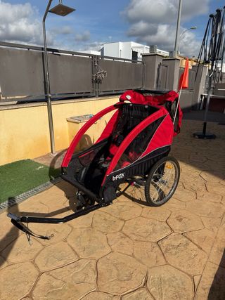 Carro B-Fox para bicicleta para 1 o 2 niños