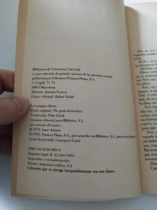 Los propios dioses. Isaac Asimov