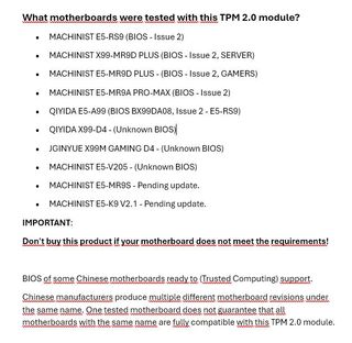 Adaptador TPM 2.0 para Placas X99