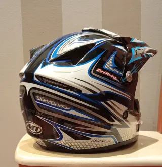 Casco y guantes Motocross niño