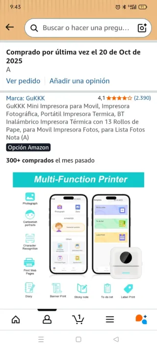Mini Impresora Térmica GuKKK