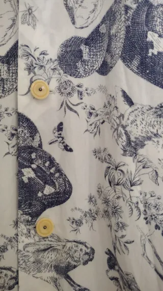 Camisa blanca Paul Smith estampado animales