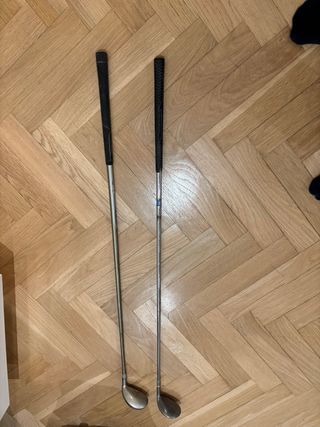 Palos de golf híbrido y madera de calle.