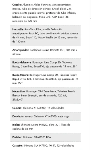 Bicicleta Trek Top Fuel 8 2024