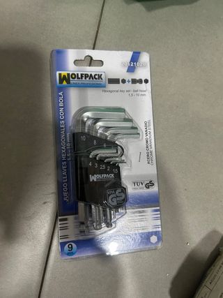 Set Llaves Hexagonales Wolfpack 9 Piezas