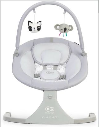 Hamaca KinderKraft gris con peluches